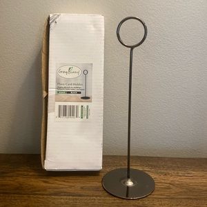 8 Inch Place Card Holders Black Set of 12